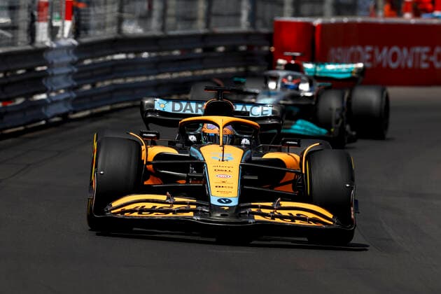 3 Daniel Ricciardo AUS, McLaren F1 Team , F1 Grand Prix of Monaco at Circuit de Monaco on May 27, 2022 in Monte Carlo, Monaco Photo by HOCH ZWEI Monte Carlo Monaco