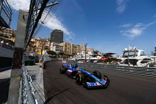 14 Fernando Alonso ESP, BWT Alpine F1 Team , F1 Grand Prix of Monaco at Circuit de Monaco on May 27, 2022 in Monte Carlo, Monaco Photo by HOCH ZWEI Monte Carlo Monaco