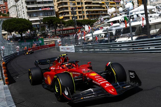 55 Carlos Sainz ESP, Scuderia Ferrari , F1 Grand Prix of Monaco at Circuit de Monaco on May 27, 2022 in Monte Carlo, Monaco Photo by HOCH ZWEI Monte Carlo Monaco