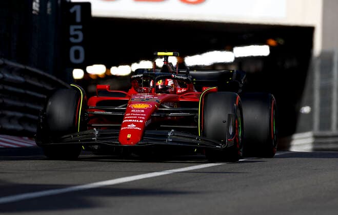 55 Carlos Sainz ESP, Scuderia Ferrari , F1 Grand Prix of Monaco at Circuit de Monaco on May 27, 2022 in Monte Carlo, Monaco Photo by HOCH ZWEI Monte Carlo Monaco