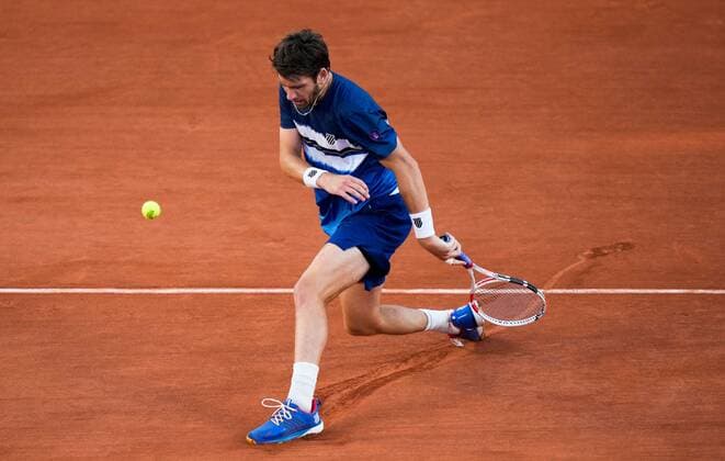 Mandatory Credit: Photo by Dave Shopland Shutterstock (12958850bu) Great Britain s Cameron Norrie in 3rd round action French Open Tennis, Day 6, Roland Garros, Paris, France - 27 May 2022 French Open Tennis, Day 6, Roland Garros, Paris, France - 27 May 2022  Copyright: xDavexShopland Shutterstockx 12958850bu