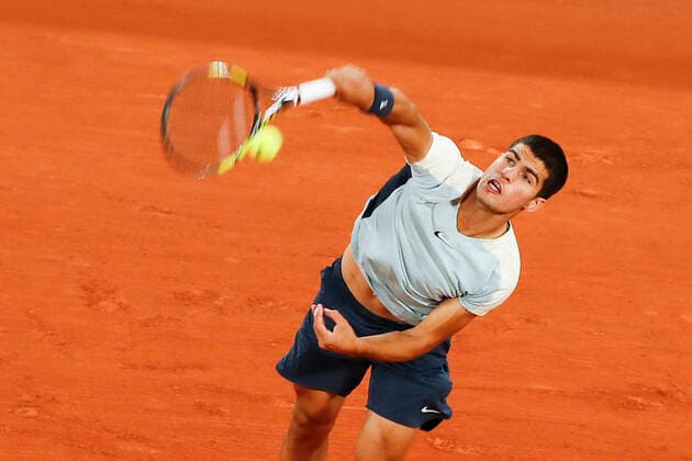 Sebastian Korda (USA) Vs Carlos Alcaraz (ESP) TENNIS : Roland-Garros - 27 05 2022 MichaelBaucher Panoramic 