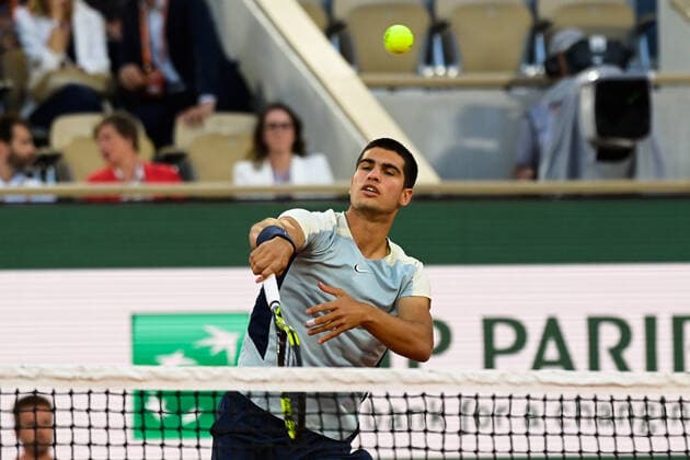 Carlos Alcaraz ( Espagne ) - TENNIS : Roland Garros 2022 - Internationaux de France - 27 05 2022 FedericoPestellini Panoramic 