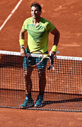 Rafael Nadal, ESP, during third round of 2022 French Open at Roland Garros, Paris, 27 05 2022