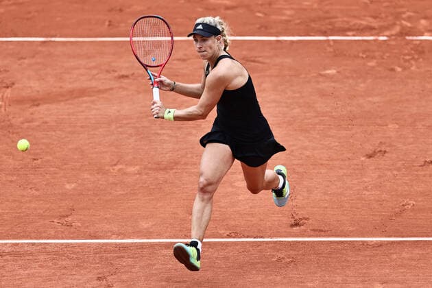 Angelique Kerber, GER, during third round of 2022 French Open at Roland Garros, Paris, 27 05 2022
