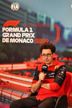 BINOTTO Mattia (ita), Managing Director of the Scuderia Ferrari, portrait during the Formula 1 Grand Prix de Monaco 2022, 7th round of the 2022 FIA Formula One World Championship, WM, Weltmeisterschaft on the Circuit de Monaco, from May 27 to 29, 2022 in Monte-Carlo, Monaco - F1 - MONACO GRAND PRIX 2022 DPPI Panoramic  MOY12170