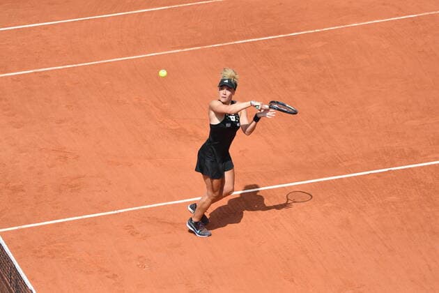 Tennis - Roland Garros 2022 - Leolia Jeanjean - France TENNIS : Roland Garros 2022 - France - 28 05 2022 ChrysleneCaillaud Panoramic 