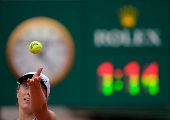 Mandatory Credit: Photo by Dave Shopland Shutterstock (12959957k) Iga Swiatek from Poland wins 3rd round match French Open Tennis, Day 7, Roland Garros, Paris, France - 28 May 2022 French Open Tennis, Day 7, Roland Garros, Paris, France - 28 May 2022  Copyright: xDavexShopland Shutterstockx 12959957k