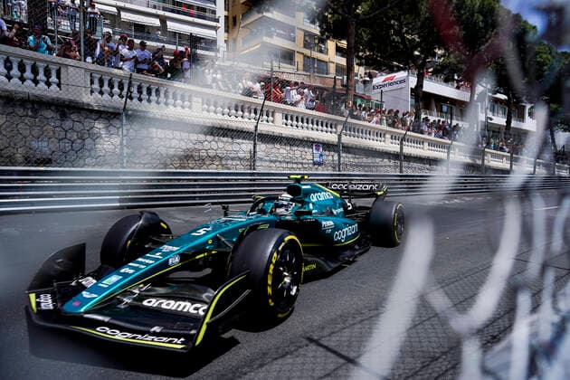 May 28, 2022, Montecarlo, Monaco: SEBASTIAN VETTEL of Germany and Aston Martin F1 Team drives during the final practice session of the 2022 FIA Formula 1 Monaco Grand Prix at Circuit de Monaco in Montecarlo, Monaco. Montecarlo Monaco - ZUMAg147 20220528_zap_g147_019 Copyright: xJamesxGasperottix