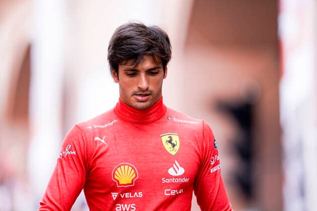 May 28, 2022, Montecarlo, Monaco: CARLOS SAINZ Jr of Spain and Scuderia Ferrari Is seen before the final practice session of the 2022 FIA Formula 1 Monaco Grand Prix at Circuit de Monaco in Montecarlo, Monaco. Montecarlo Monaco - ZUMAg147 20220528_zap_g147_044 Copyright: xJamesxGasperottix