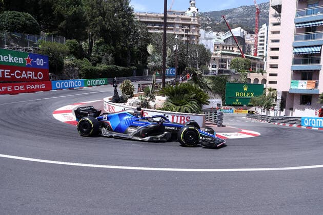 F1 Gran Prix of Monaco 2022 Alexander Albon of Williams on track during final practice for the F1 Grand Prix of Monaco. Monaco Monte-Carlo Monaco Copyright: xMarcoxCanonierox