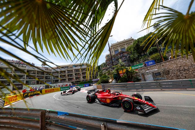 55 Carlos Sainz ESP, Scuderia Ferrari , F1 Grand Prix of Monaco at Circuit de Monaco on May 28, 2022 in Monte Carlo, Monaco Photo by HOCH ZWEI Monte Carlo Monaco