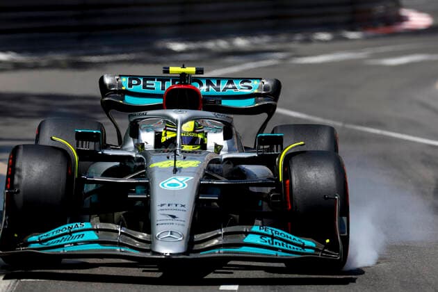 44 Lewis Hamilton GBR, Mercedes AMG Petronas F1 Team , F1 Grand Prix of Monaco at Circuit de Monaco on May 28, 2022 in Monte Carlo, Monaco Photo by HOCH ZWEI Monte Carlo Monaco