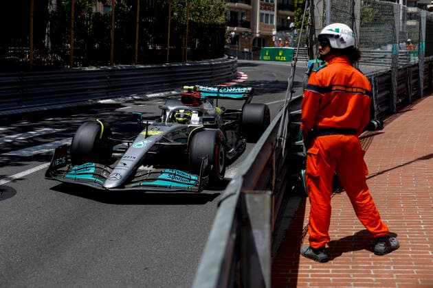 44 Lewis Hamilton GBR, Mercedes AMG Petronas F1 Team , F1 Grand Prix of Monaco at Circuit de Monaco on May 28, 2022 in Monte Carlo, Monaco Photo by HOCH ZWEI Monte Carlo Monaco