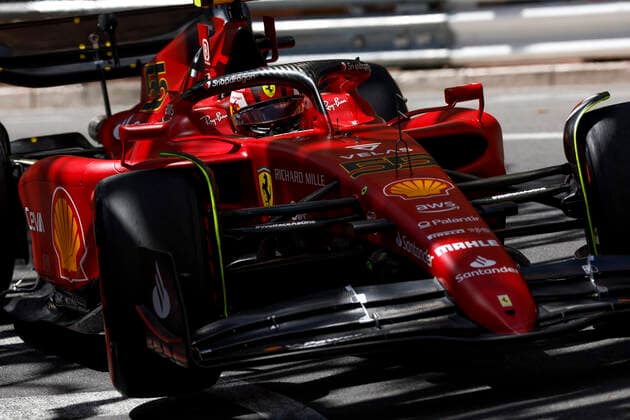 55 Carlos Sainz ESP, Scuderia Ferrari , F1 Grand Prix of Monaco at Circuit de Monaco on May 28, 2022 in Monte Carlo, Monaco Photo by HOCH ZWEI Monte Carlo Monaco