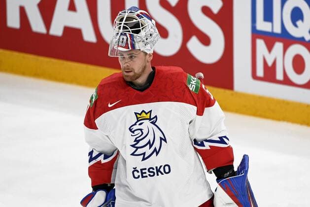 Goalkeeper Karel Vejmelka of Czech Republic during the 2022 IIHF Ice hockey, Eishockey World Championships semi-final match between Canada and Czech Republic in Tampere on May 28th, 2022. Tampere Finland LKFTJK20220528182842JAXG  Copyright: xEmmixKorhonenx