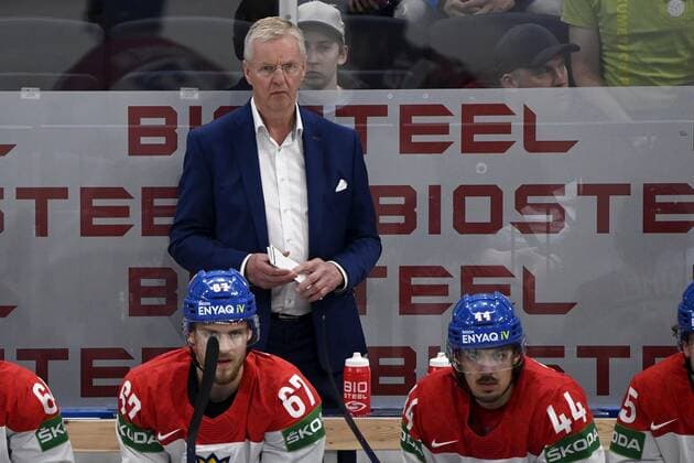 Headcoach Kari Jalonen of Czech Republic during the 2022 IIHF Ice hockey, Eishockey World Championships semi-final match between Canada and Czech Republic in Tampere on May 28th, 2022. Tampere Finland LKFTJK20220528183205TOOU  Copyright: xEmmixKorhonenx