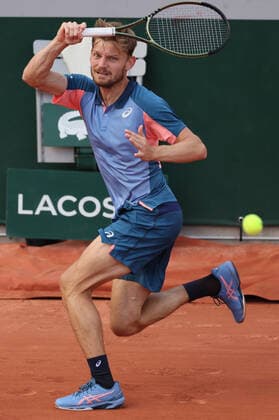 Belgian David Goffin pictured in action during a tennis match between Belgian Goffin and Polish Hurkacz, in the third round of the men s singles of the Roland Garros French Open tennis tournament, in Paris, France, Saturday 28 May 2022. This year s tournament takes place from 22 May to 5 June. BENOITxDOPPAGNE  x35581142x