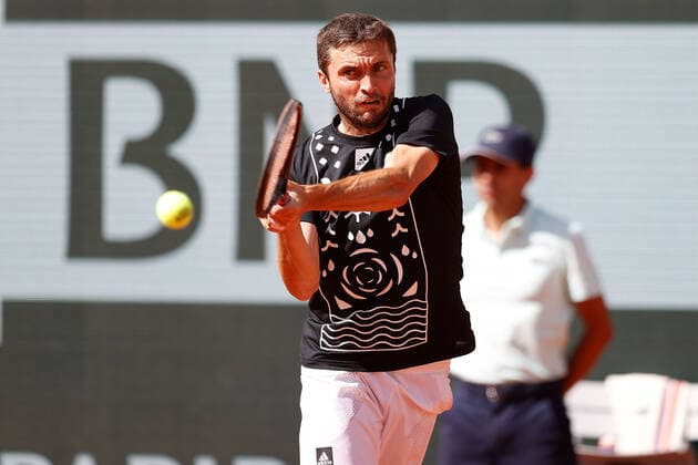 28 05 2022, Tennis, French Open 2022 Roland Garros, FRA, Paris, Roland Garros v li Gilles Simon FRA , his last match Tennis, French Open 2022 Roland Garros Paris Copyright: xBeckerxEibner-Pressefotox EP_hec