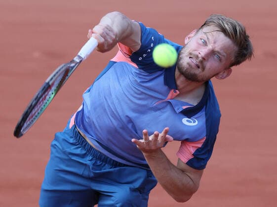 Belgian David Goffin pictured in action during a tennis match between Belgian Goffin and Polish Hurkacz, in the third round of the men s singles of the Roland Garros French Open tennis tournament, in Paris, France, Saturday 28 May 2022. This year s tournament takes place from 22 May to 5 June. BENOITxDOPPAGNE  x35581143x