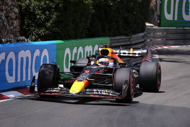 Monaco , Monte Carlo, 28 05 2022, Circuit de Monaco, Formula 1 Monaco Grand Prix 2022 Preview, Max Verstappen Red Bull Racing on track during Photo EU Images Monte Carlo Circuit de Monaco Monaco  eu-images-577