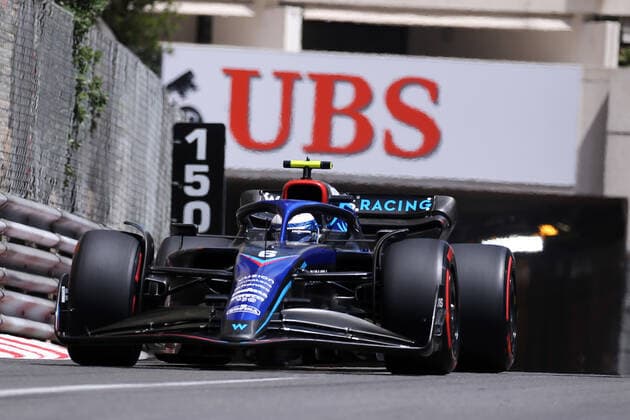 F1 Gran Prix of Monaco 2022 Nicholas Latifi of Williams on track during qualifying for the F1 Grand Prix of Monaco. Monaco Monte-Carlo Monaco Copyright: xMarcoxCanonierox