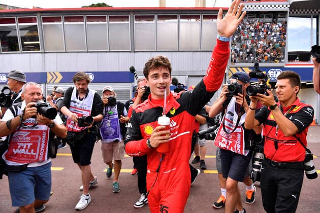 LECLERC Charles F1 Team Scuderia Ferrari Qualification 1 Place Formula 1 Season 2022 GP of Monaco 2022 On 28 05 2022 in Monte Carlo Copyright: xJerryxAndrex