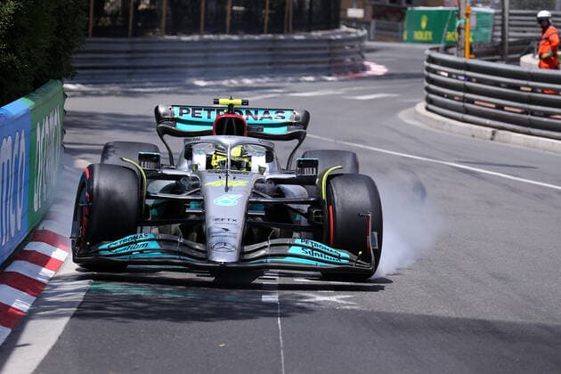 F1 Gran Prix of Monaco 2022 Lewis Hamilton of Mercedes AMG Petronas F1 Team on track during qualifying for the Formula 1 Monaco Grand Prix 2022 at Circuit de Monaco on May 28, 2022 in Monte-Carlo, Monaco. Monaco Monte-Carlo Monaco Copyright: xMarcoxCanonierox