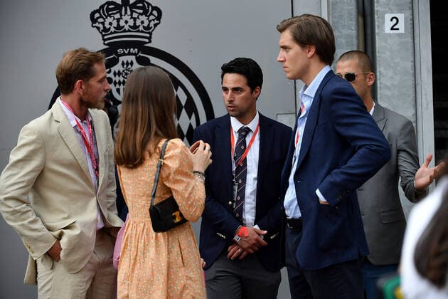 FORMULA 1 GRAND PRIX DE MONACO 2022 28 05 2022, Monaco Circuit, Monte Carlo, FORMULA 1 GRAND PRIX DE MONACO 2022 , in picture Andrea Casiraghi, Alexandra von Hannover nordphotoxGmbHx xBratic nph00250