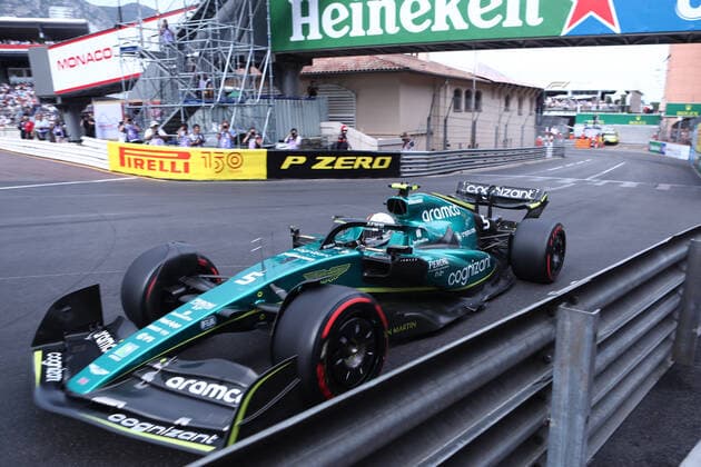 F1 Gran Prix of Monaco 2022 Sebastian Vettel of Aston Martin on track during qualifying for the F1 Grand Prix of Monaco. Monaco Monte-Carlo Monaco Copyright: xMarcoxCanonierox