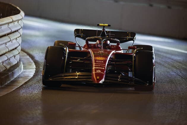 55 SAINZ Carlos (spa), Scuderia Ferrari F1-75, action during the Formula 1 Grand Prix de Monaco 2022, 7th round of the 2022 FIA Formula One World Championship, WM, Weltmeisterschaft on the Circuit de Monaco, from May 27 to 29, 2022 in Monte-Carlo, Monaco - F1 - MONACO GRAND PRIX 2022 DPPI Panoramic  00122018__R5_2775
