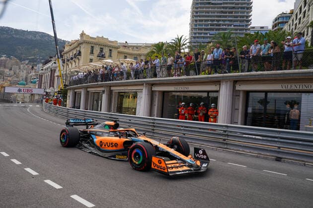 F1 Grand Prix of Monaco - Qualifying Daniel Ricciardo of Australia driving the (3) McLaren F1 Team MCL36 Mercedes-AMG F1 M13 during the Formula 1 Grand Prix De Monaco on May 27-28, 2022 in Montecarlo, Monaco. Montecarlo Monaco Monaco  Copyright: xAlessioxMorgesex originalFilename:morgese-formula1220528_npaJi.jpg