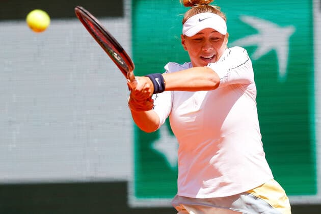 29 05 2022, Tennis, French Open 2022 Roland Garros, FRA, Paris, Roland Garros v li Amanda Anisimova USA Tennis, French Open 2022 Roland Garros Paris Copyright: xBeckerxEibner-Pressefotox EP_hec