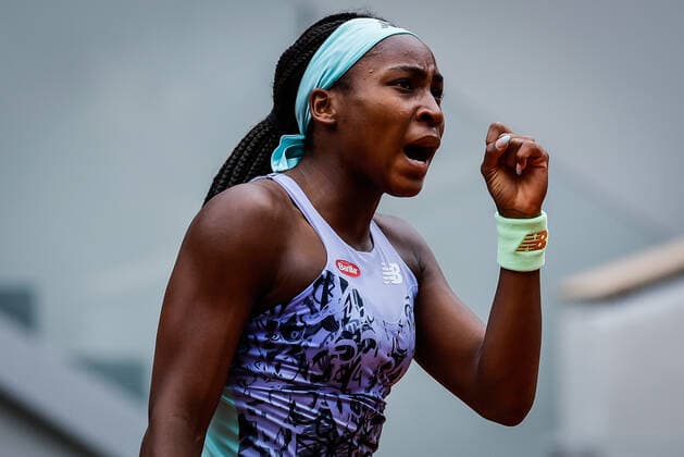 May 29, 2022, Paris, France, France: Coco GAUFF of United States celebrates his point during the Day eight of Roland-Garros 2022, French Open 2022, Grand Slam tennis tournament at the Roland-Garros stadium on May 29, 2022 in Paris, France. Paris France - ZUMAm308 20220529_zsp_m308_017 Copyright: xMatthieuxMirvillex