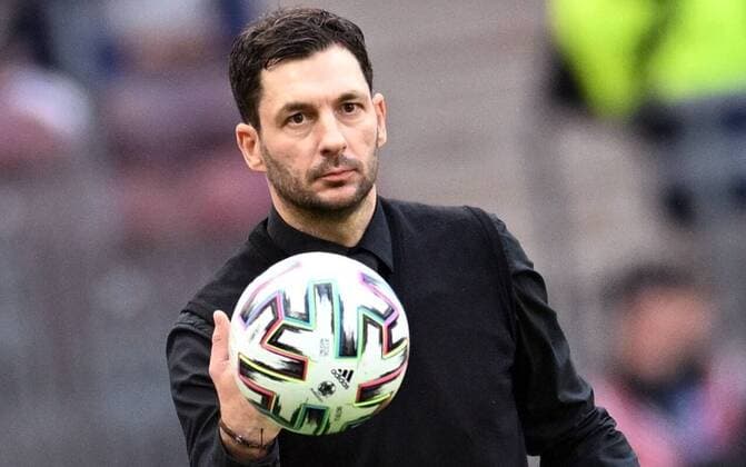 Sport Themen der Woche KW21 Sport Bilder des Tages Russia Soccer Cup Spartak - Dynamo 8203401 29.05.2022 Dynamo s head coach Sandro Schwarz is seen ahead of the Russian Cup final soccer match between Spartak Moscow and Dynamo Moscow, in Moscow, Russia. Pavel Bednyakov Sputnik Moscow Russia  Copyright: xPavelxBednyakovx