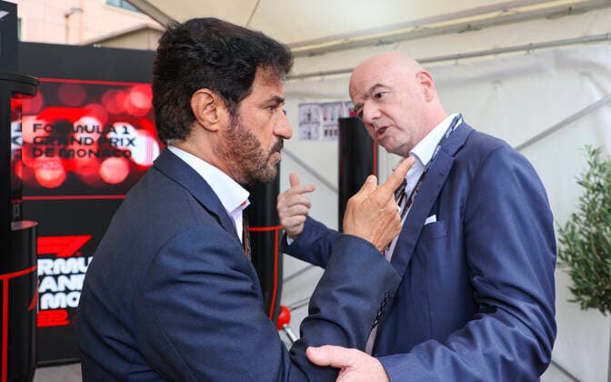 Monaco, Monte Carlo May 29, 2022 FIA Formula One World Championship, Monaco F1 Grand Prix with FIFA President Gianni Infantino and FIA President Mohammed bin Sulayem Mandoga Media Germany Monaco F1 Grand Prix, FIA and FIFA President
