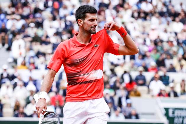 TENNIS - French Open 2022 PARIS,FRANCE,29.MAY.22 - TENNIS - ATP, Tennis Herren World Tour, French Open, Roland Garros, Grand Slam. Image shows Novak Djokovic (SRB).  GEPAxpictures xPatrickxSteiner