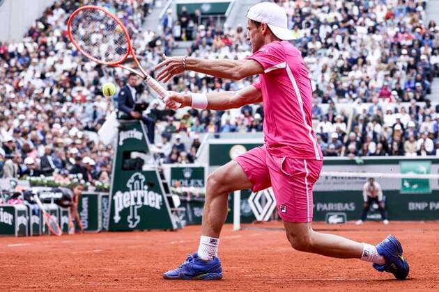 TENNIS - French Open 2022 PARIS,FRANCE,29.MAY.22 - TENNIS - ATP, Tennis Herren World Tour, French Open, Roland Garros, Grand Slam. Image shows Diego Schwartzman (ARG).  GEPAxpictures xPatrickxSteiner