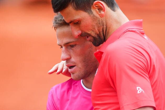2022 French Open - Day Eight Novak Djokovic against Diego Schwartzman on Suzanne Lenglen court in the 2022 French Open 4th Round PARIS France  Copyright: xIbrahimxEzzatx originalFilename:ezzat-notitle220529_npSBk.jpg
