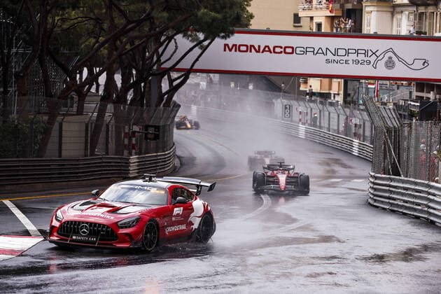 Safety car during the Formula 1 Grand Prix de Monaco 2022, 7th round of the 2022 FIA Formula One World Championship, WM, Weltmeisterschaft on the Circuit de Monaco, from May 27 to 29, 2022 in Monte-Carlo, Monaco - F1 - MONACO GRAND PRIX 2022 - Race DPPI Panoramic  _R5_4391