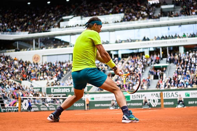 Rafael Nadal ( Espagne ) TENNIS : Roland Garros 2022 - Internationaux de France - 29 05 2022 FedericoPestellini Panoramic 