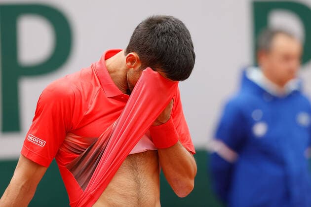 29 05 2022, Tennis, French Open 2022 Roland Garros, FRA, Paris, Roland Garros v li Novak Djokovic SER Tennis, French Open 2022 Roland Garros Paris Copyright: xBeckerxEibner-Pressefotox EP_hec