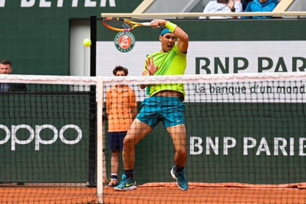 Rafael Nadal ( Espagne ) TENNIS : Roland Garros 2022 - Internationaux de France - 29 05 2022 FedericoPestellini Panoramic 