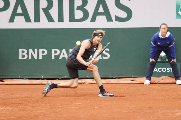 29 05 2022, Tennis, French Open 2022 Roland Garros, FRA, Paris, Roland Garros picture v li Alexander Zverev GER Copyright: HMBxMedia AntonioxBorga