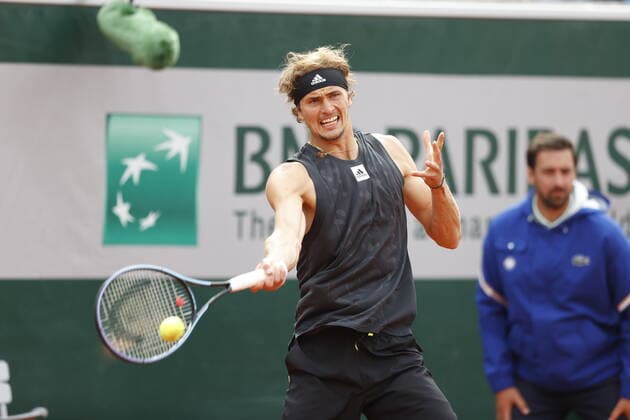 29 05 2022, Tennis, French Open 2022 Roland Garros, FRA, Paris, Roland Garros picture v li Alexander Zverev GER Copyright: HMBxMedia AntonioxBorga