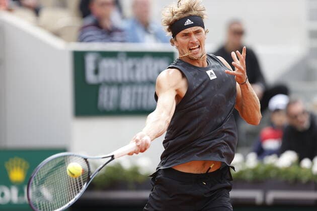29 05 2022, Tennis, French Open 2022 Roland Garros, FRA, Paris, Roland Garros picture v li Alexander Zverev GER Copyright: HMBxMedia AntonioxBorga