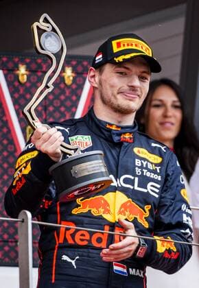 MONTE CARLO Max Verstappen Red Bull Racing on the podium after the F1 Grand Prix of Monaco at Circuit de Monaco on May 29, 2022 in Monte Carlo, Monaco REMKO DE WAAL F1 Grand Prix of Monaco, RACE 2022 xVIxANPxSportx xxANPxIVx 449515047 originalFilename: 449515047.jpg