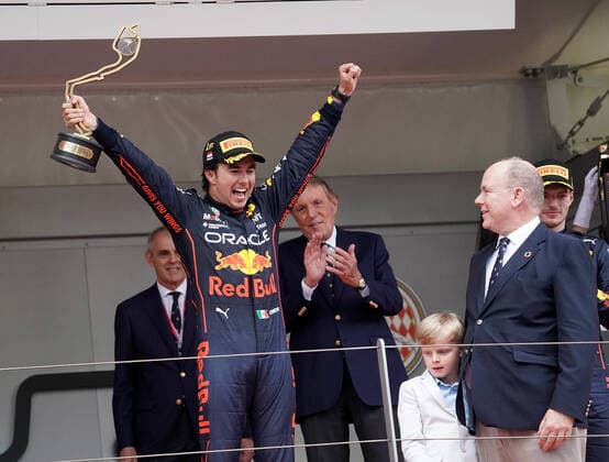 FORMULA 1 GRAND PRIX DE MONACO 2022 29 05 2022, Monaco Circuit, Monte Carlo, FORMULA 1 GRAND PRIX DE MONACO 2022 , in picture winner Sergio Perez MEX , Oracle Red Bull Racing nordphotoxGmbHx xBratic nph00250