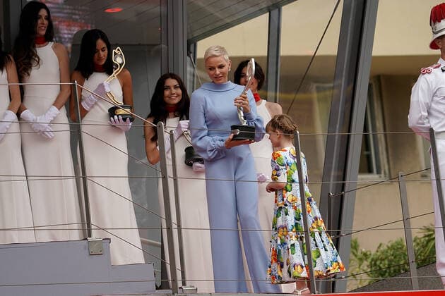 FORMULA 1 GRAND PRIX DE MONACO 2022 29 05 2022, Monaco Circuit, Monte Carlo, FORMULA 1 GRAND PRIX DE MONACO 2022 , in the picture Charlene Lynette Grimaldi, Princess of Monaco, daughter Gabriella of Monaco nordphotoxGmbHx xBratic nph00250