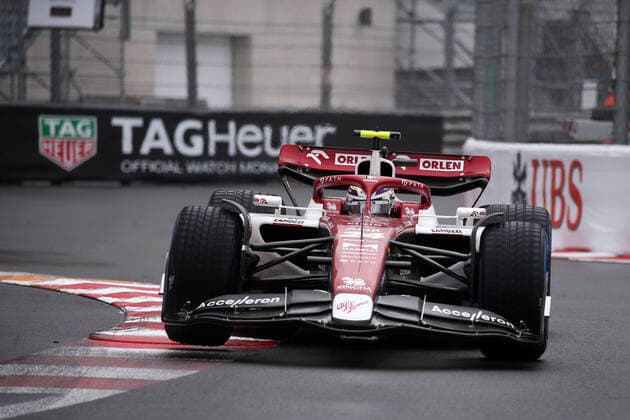 Monaco , Monte Carlo, 29 05 2022, Circuit de Monaco, Formula 1 Monaco Grand Prix 2022 Race, Guanyu Zhou Alfa Romeo F1 Team on track during Photo EU Images Monte Carlo Circuit de Monaco Monaco  eu-images-577